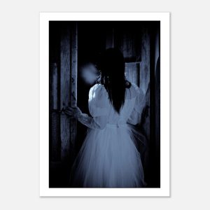 Concept of fear, isolation, mental distress, supernatural presence, or psychological horror.